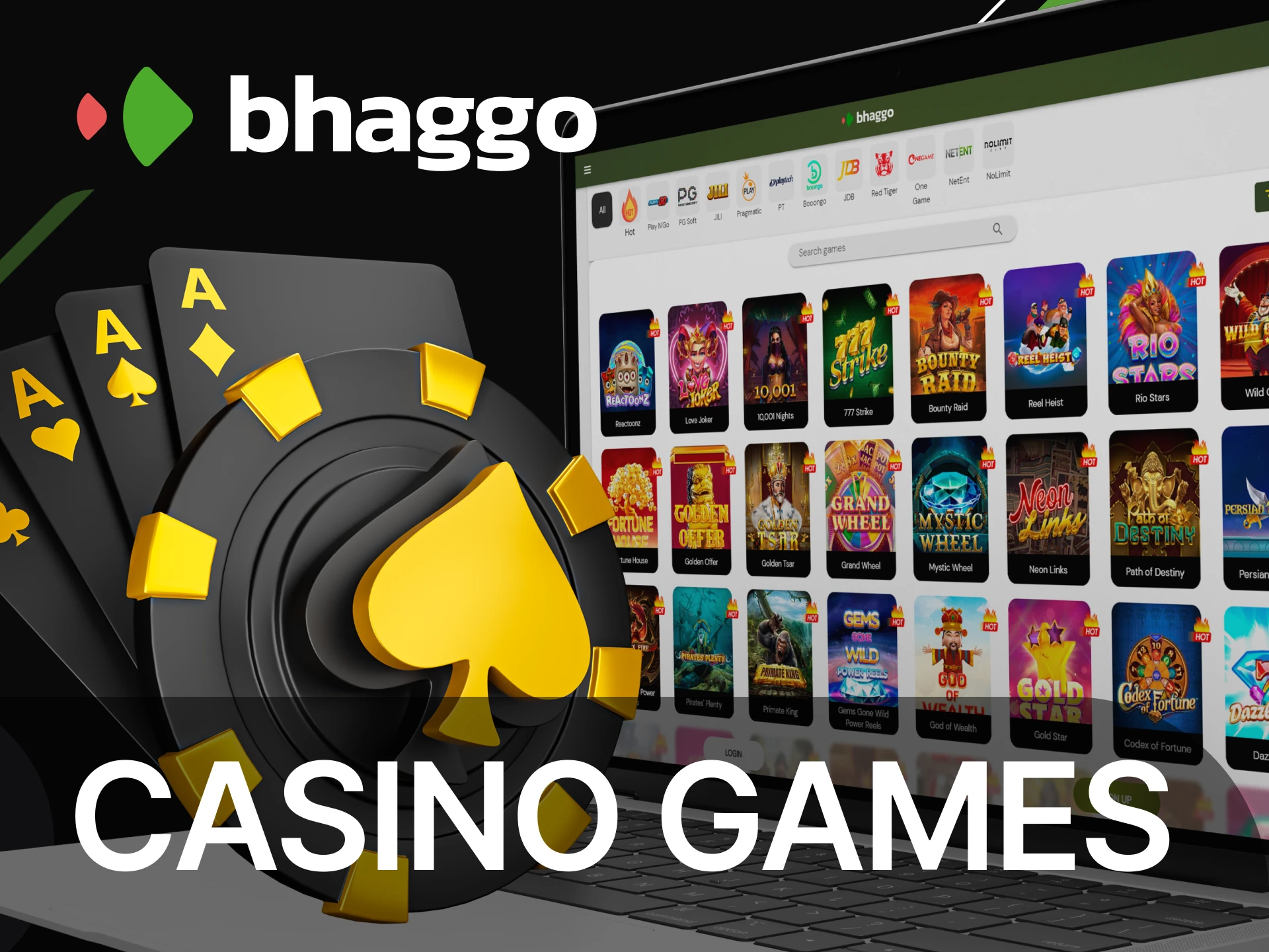 Play the most profitable casino games at Bhaggo.