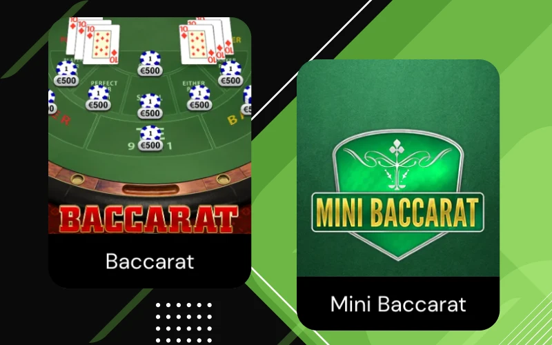 Collect your winnings in baccarat games at Bhaggo online casino.